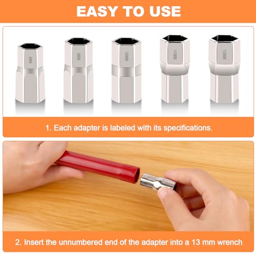 MXTIMWAN Standhahnschlüssel, Standhahnmutterschlüssel, Wasserhahn Montagewerkzeug 8-12mm, Schlüssel für Spültischarmatur für Waschbeckenarmatur Sanitärinstallationen