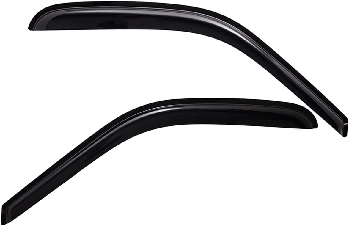 Window Visors Compatible With 1994-2001 Dodge Ram, In Channel Smoke Slim Style Wind Deflector 2pcs By Ikon Motorsports 1995 1996 1997 1998 1999 2000 - Foto 8