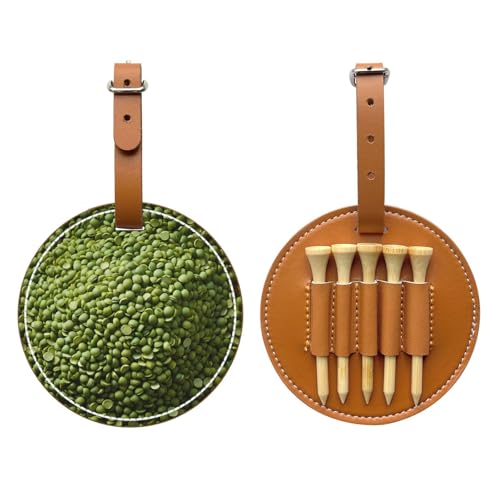 Mung Beans Brown Golf tee Storage Bag - Durable and wear-Resistant Golf Accessories