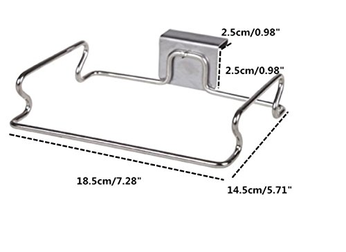 Hydrocollator Towel Cover Drying Rack, 3 Hook Stainless