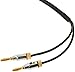 Amazon Basics Banana Plug 16AWG Speaker Cable Wire, CL2 Rated with Gold-Plated Banana Tip Plugs (4mm), 99.9% Oxygen-Free, 12 Foot, Black
