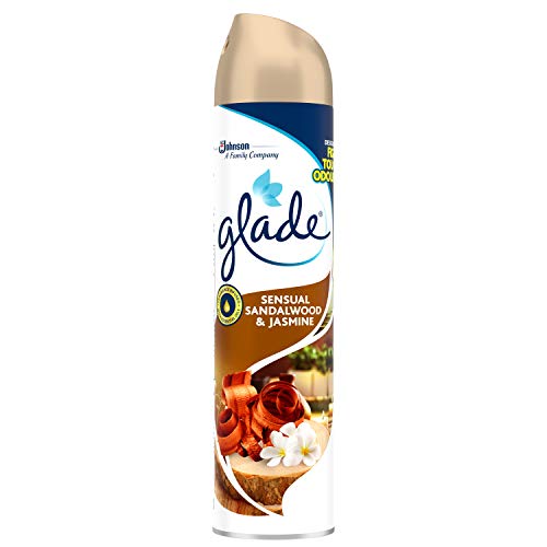 Glade Air Freshener, Aerosol Room Spray, Sandalwood & Jasmine, 300ml