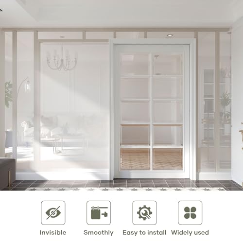 Image of EaseLife 8FT /96in Sliding Pocket Door Hardware Kit,Commercial Grade,Aluminum Box Rail Kit,Slide Smoothly Quietly,Easy Install,No Door (92.5in Track Kit for 23 inch~48 inch Wide Single Door)