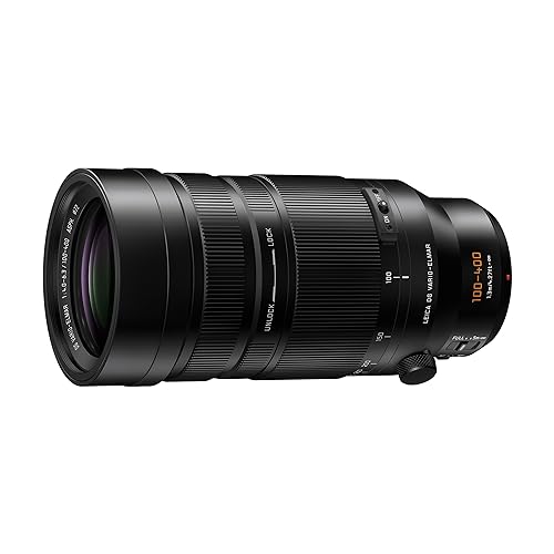 Panasonic Lumix HRSA100400 Micro Four Thirds Camera Lens, Leica DG Vario-Elmar 100-400mm, F4.0-6.3 II ASPH., Power O.I.S. by Panasonic - Used condition - CA$1812.97