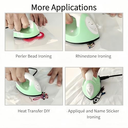 Plancha Mini Verde para Termofijado DIY con Enchufe US miniatura 3