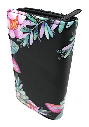 Shag Wear Unicorn Large Animal Wallet for Women or Teen Vegan Faux Leather 7" Black2