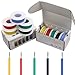 StrivedayTMFlexible Silicone Wire 20awg Electric wire 20 gauge Coper Hook Up Wire 300V Cables electronic stranded wire cable electrics DIY BOX-1