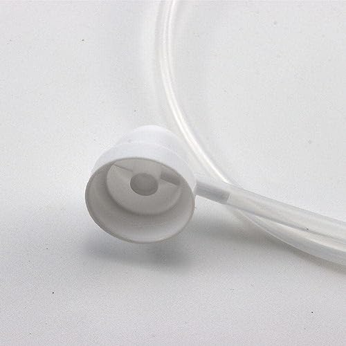 Weiße Aerosoldüse mit 360-Grad-Verlängerungsschlauch für Sprühdosen mit männlichem Schaft, Flüssigkeit, Auto-Düsenfolie, 4,5 mm Verlängerung, H3C9, Lackwerkzeuge und Ausrüstung, 50 cm, 2 Stück