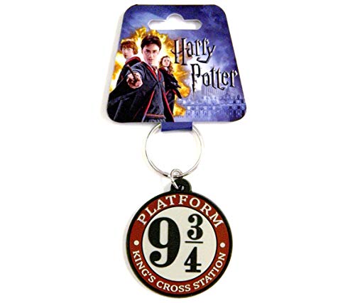 Chaveiro de borracha Harry Potter 'Plataforma 9 3/4', multicolorido, tamanho único