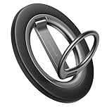 Lamicall Magnetic Phone Ring Stand for MagSafe - [2026 Upgraded Dual-Hinge] 360 Rotating Phone Holder Grip, Super Magnet Kickstand, Mag Safe Accessories for iPhone 17/16/15/14/13/12 Series, Androids