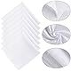 BUYGOO 25PCS Taschentücher Baumwolle Stofftaschentücher 28 x 28cm Taschentücher Stoff taschentuch stofftaschentücher herren taschentuch Damen Herren in weiß Kleine Einstecktücher für Frauen und Männer