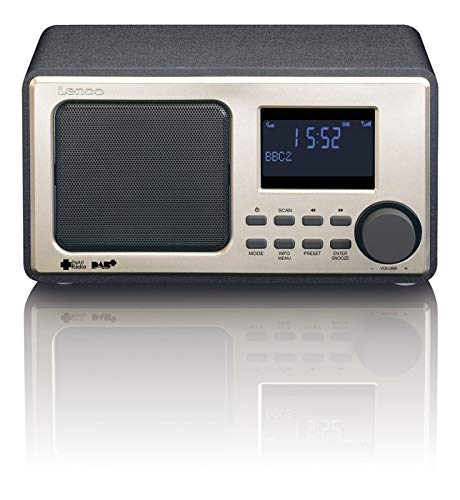 Lenco Dar 010 Bianco Digital Radio, 2 sveglie