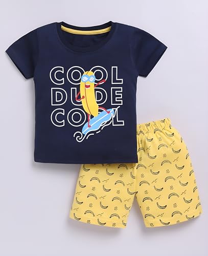 Image of Toonyport Boys Summer 3 Packs Of T-shirts and Shorts Combo Set (Multicolors)