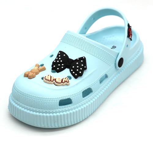 Image of SVAAR Fashionable Comfortable Lightweight Platform Heels Clogs for Women's | Cushioned Footwear | Lightweight Slip-ons | Waterproof Sandals for Women