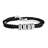 silber armband gravur AUSGEZEICHNETE HANDARBEIT: Die personalisierten Armbänder mit Gravur werden nach der Bestellung von Hand gefertigt und hochwertig verarbeitet. Dieser Armschmuck ist garantiert ein Hingucker und lässt Herzen höher schlagen