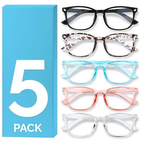MIGSIR Blue Light Glasses 5-Pack (Clear Lens)
