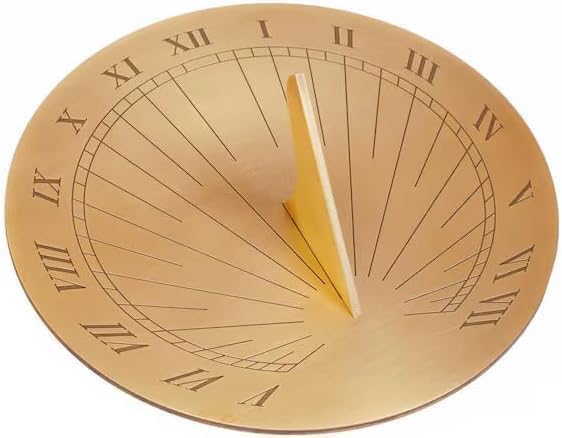 Personalised Ship’s Dial Sundial Gifts, Custom Sundial Wedding Gifts, Custom Calibrated Brass Metal Sundial for Him, Her, Friends, Handmade Keepsake Gift for Home & Garden Decor, Unique Maritime Gift