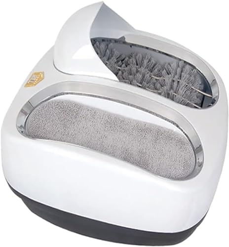 Automatic Shoe Sole Cleaning Machine - Smart Water Brushing Device for Home & Clinic Use - Fully Automatic Induction Cleaner for Shoes - White Color, Efficient & Convenient