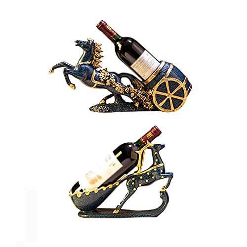 Soporte para botellas de vino estilo europeo en resina miniatura 1