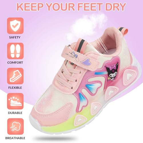 Kid's Glitter Running Cartoon Sneaker Sparkly Glowing Shiny Bling Princess Shoes School Athletic Walking Shoes for Girls2