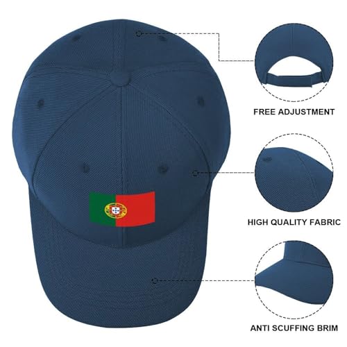 Boys Girls Portugal Flag Baseball Cap, Adjustable Snapback Sun Protection Trucker Hats Outdoor Travel4