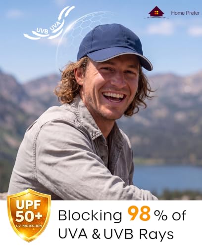 Image of Home Prefer Reflective Water Repellent Quick Dry Airy UPF50+ Sun Hat for Men Women Outdoor Sports Baseball Caps Unisex