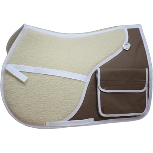 Luxylei Riddyna – Ridsport lamm ulldyna tjocka stora fickor hästutrustning, numnahs för hästar ponnyer