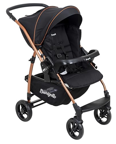 Carrinho de Bebê Burigotto RIO 22 Reversível até 22kg Preto Cobre