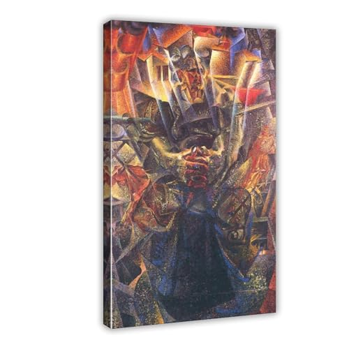 Impression sur toile Umberto Boccioni Materia pour decoration de salon 30x45 cm