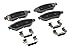 GM Genuine Parts 171-1044 Rear Disc Brake Pad Set with Clips