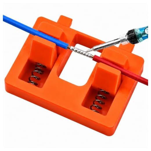 Soldering Wire Holder, Double Spring Hands Free Fixing Tool, Orange