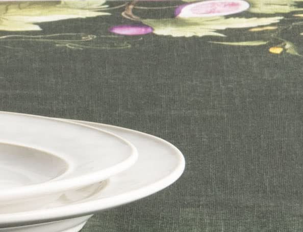 Maison d' Hermine Pumpkin Garden - Dark Green 100% Cotton Tablecloth Kitchen Dining Table Cloth for Rectangle Tables Tabletop Cover for Parties, Wedding Thanksgiving/Christmas (140cm x 180cm) - Image 4