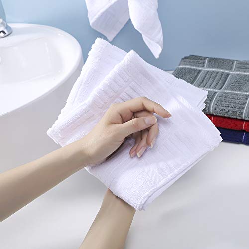 ANYI Kitchen Dish Towels Heavy Duty Absorbent Dish Cloths with Hanging Loop 100% Cotton Tea Bar Towels (16x26, Set of 3, Navy) - Cosy Home Interiors ANYI Kitchen Dish Towels Heavy Duty Absorbent Dish Cloths with Hanging Loop 100% Cotton Tea Bar Towels (16x26, Set of 3, Navy) - Image 5