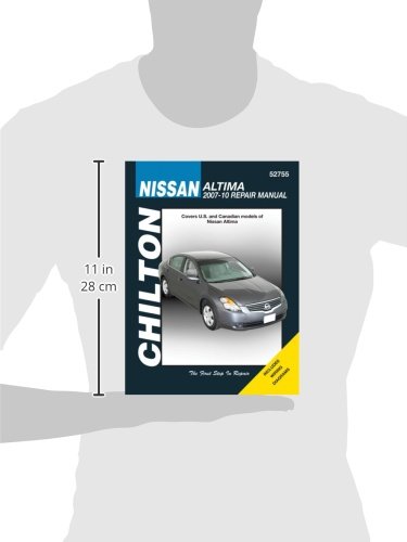 Chilton Nissan Altima Repair Manual with dimensions