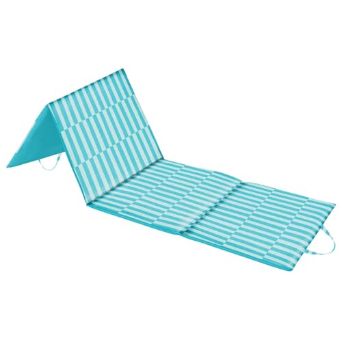 Strandmatte Faltbar XXL Gepolstert 180x50 cm Dicke wasserdichte Liegematte für Steinstrand und Sand Bequeme Picknickdecke mit Tragegriff Handgefertigte Strandauflage Garden Linea