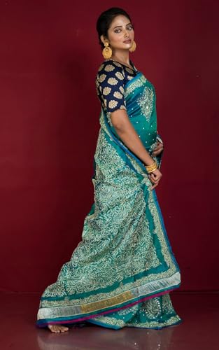 Bengal looms India Weaves of Elegance bishnupuri silk saree – image 4