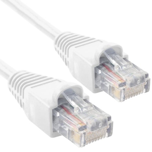 Link Depot C6M-50-WHB 50' Ethernet Enhanced Cat6 Networking Cable, Assorted Colors
