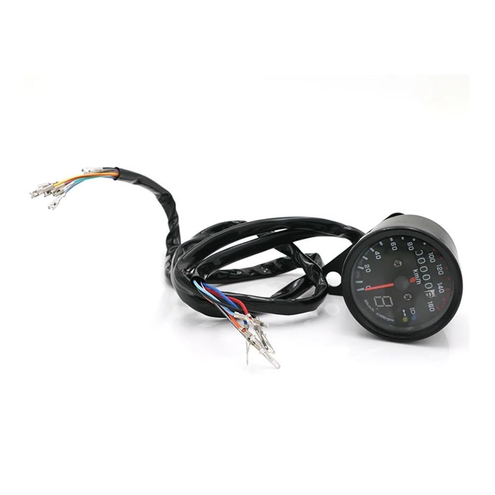 Contagiri contachilometri 12V Moto Doppio Contachilometri Tachimetro Misuratore Di Velocità Con Bancarelle Luce Notturna Retroilluminazione A LED Parte Del Motociclo 12V