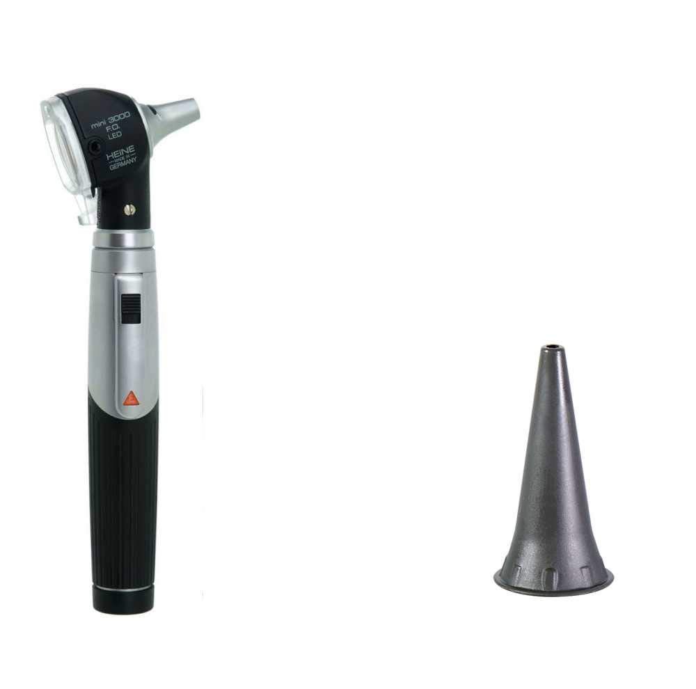 Heine Mini 3000 (F.O. LED nero con 100 imbuti usa e getta)