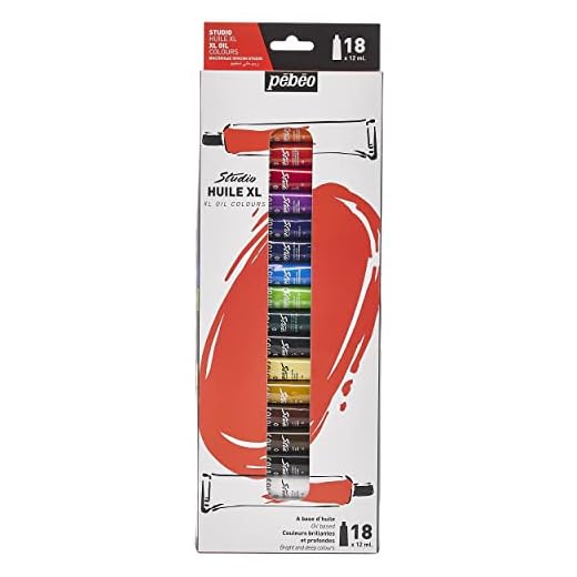 Pebeo - XL Studio Oil - Juego de pintura al óleo - 18 tubos de 12 ml