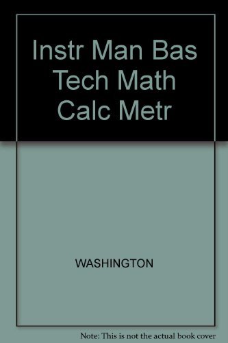 Basic Technical Mathematics With Calculus 0805388931 Book Cover