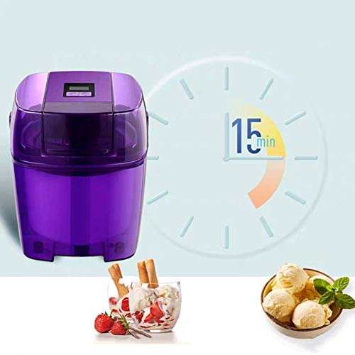 Eismaschine, Lila Kleine Elektrische Sorbet Gefrorene Maschine, DIY Hausgemachte Eismaschine