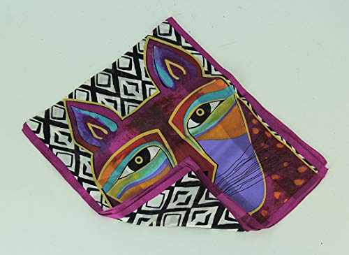 Laurel Burch Silk Scarf Whiskered Cats2