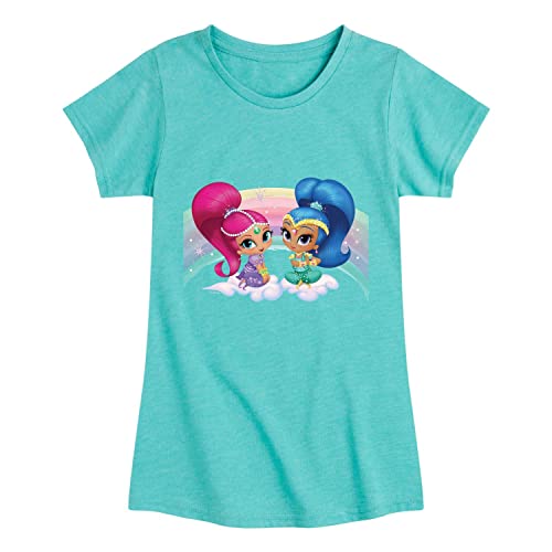 HYBRID APPAREL - Shimmer & Shine - Toddler and Youth Girls Short Sleeve Graphic T-Shirt - Size 5T