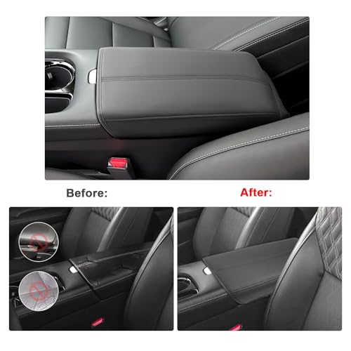 SXCY for 2025 2026 Nissan Murano Armrest Cover for 2025 2026 Nissan Murano Accessories 2025 2026 Murano Center Console Cover 2025 2026 Murano Middle Console Cover (Thin Cover with Black Line) by SXCY - Used condition - Image 2