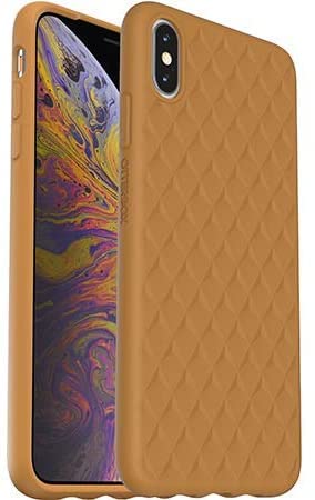 Coque iPhone Xs Max OtterBox fine souple jaune marmelade
