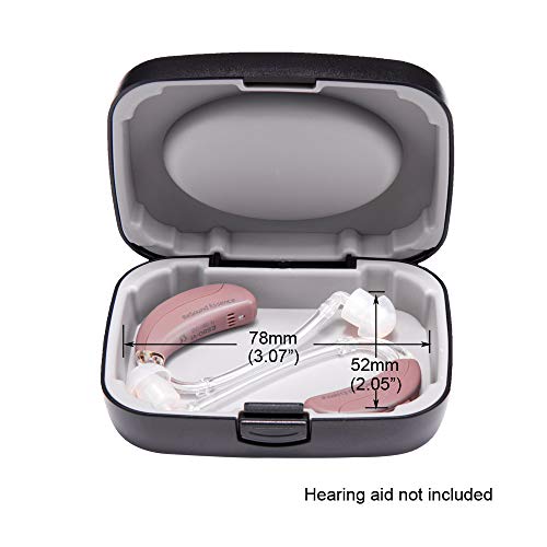 Hearing Aid Case Hard - Portable Protective Storage Case For Bte Cic Iic Ite (Black) #TOP5