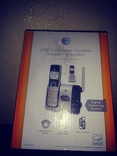 AT&T CL82214 DECT 6.0 Cordless Phone with 2 handsets plus answering system with caller ID/call waiting