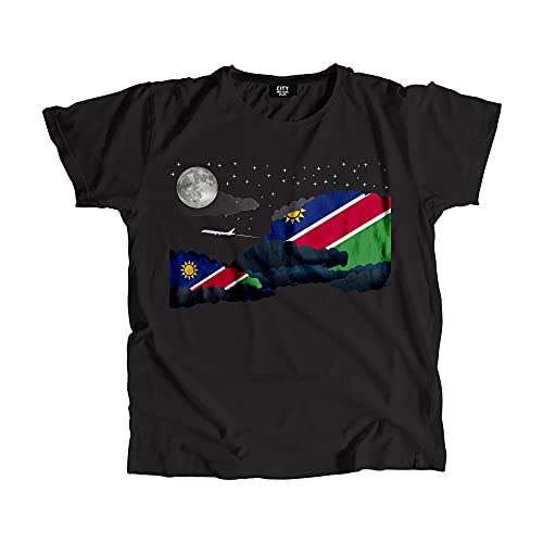 T-shirt Namibia Night Clouds unisexe en coton doux imprimé ciel étoilé