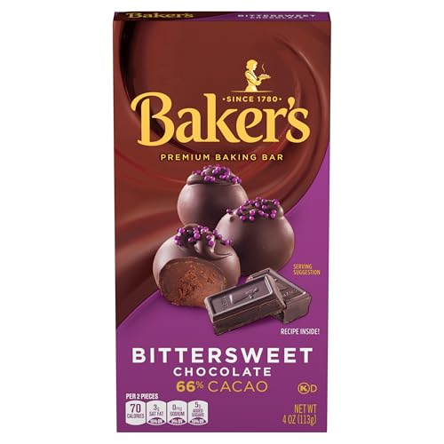 Baker's Premium Bittersweet Chocolate Baking Bar (4 oz Bar)